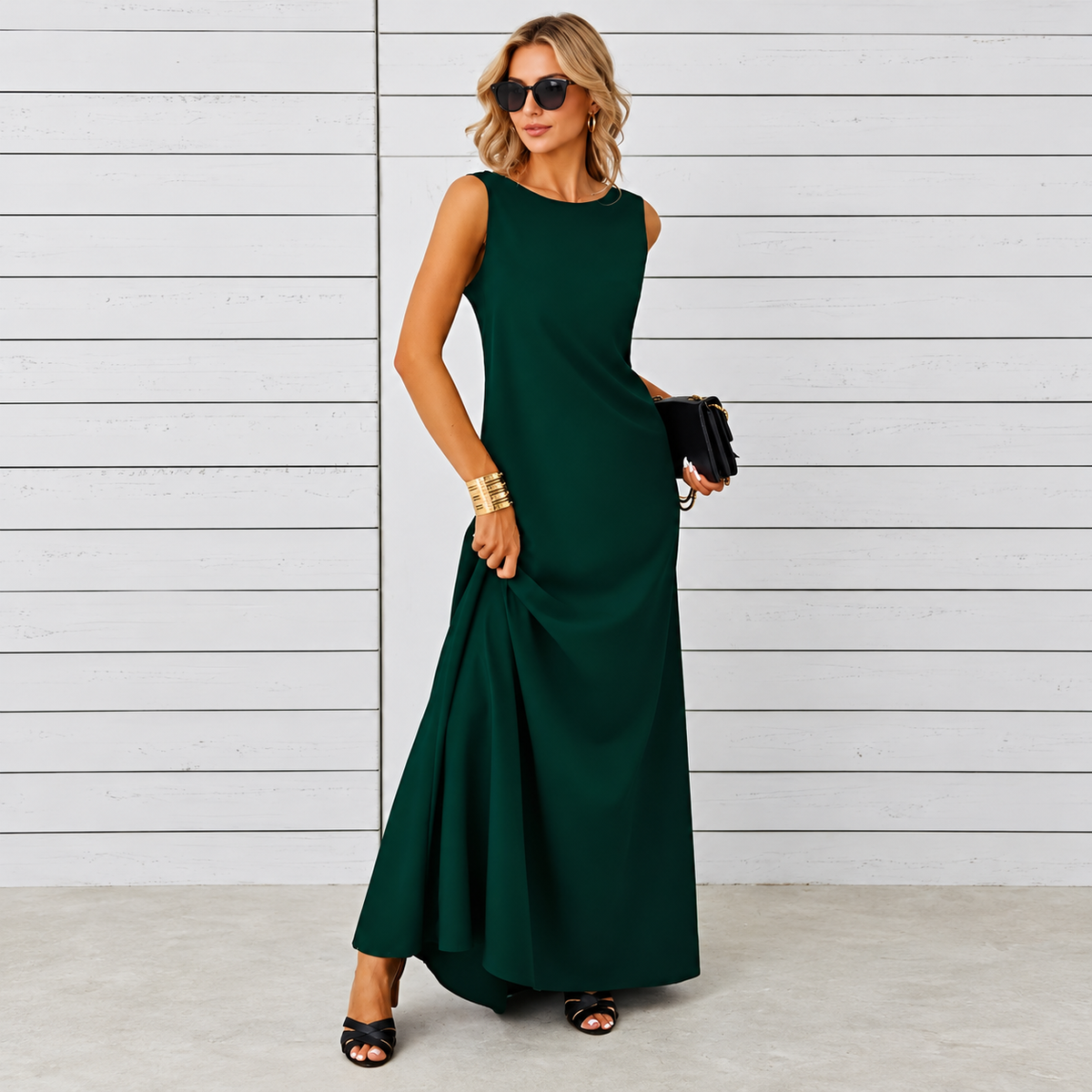 Saranna - Vestido Largo Estiloso para Mujeres