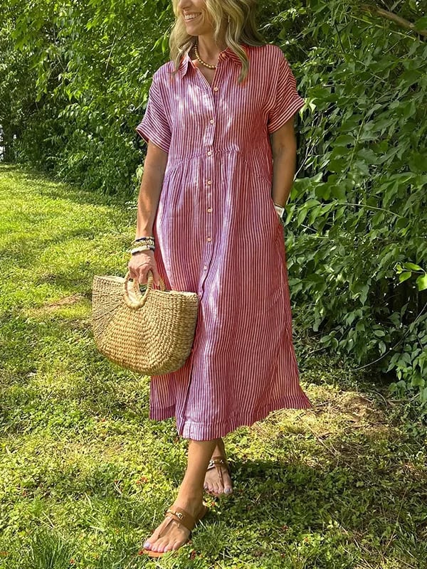 Corinne – Elegante vestido camisero para dama
