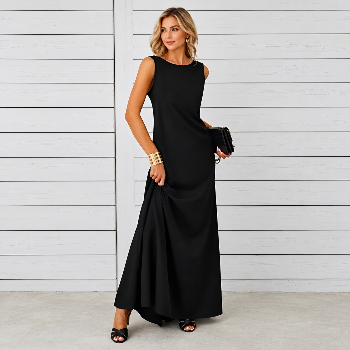 Saranna - Vestido Largo Estiloso para Mujeres
