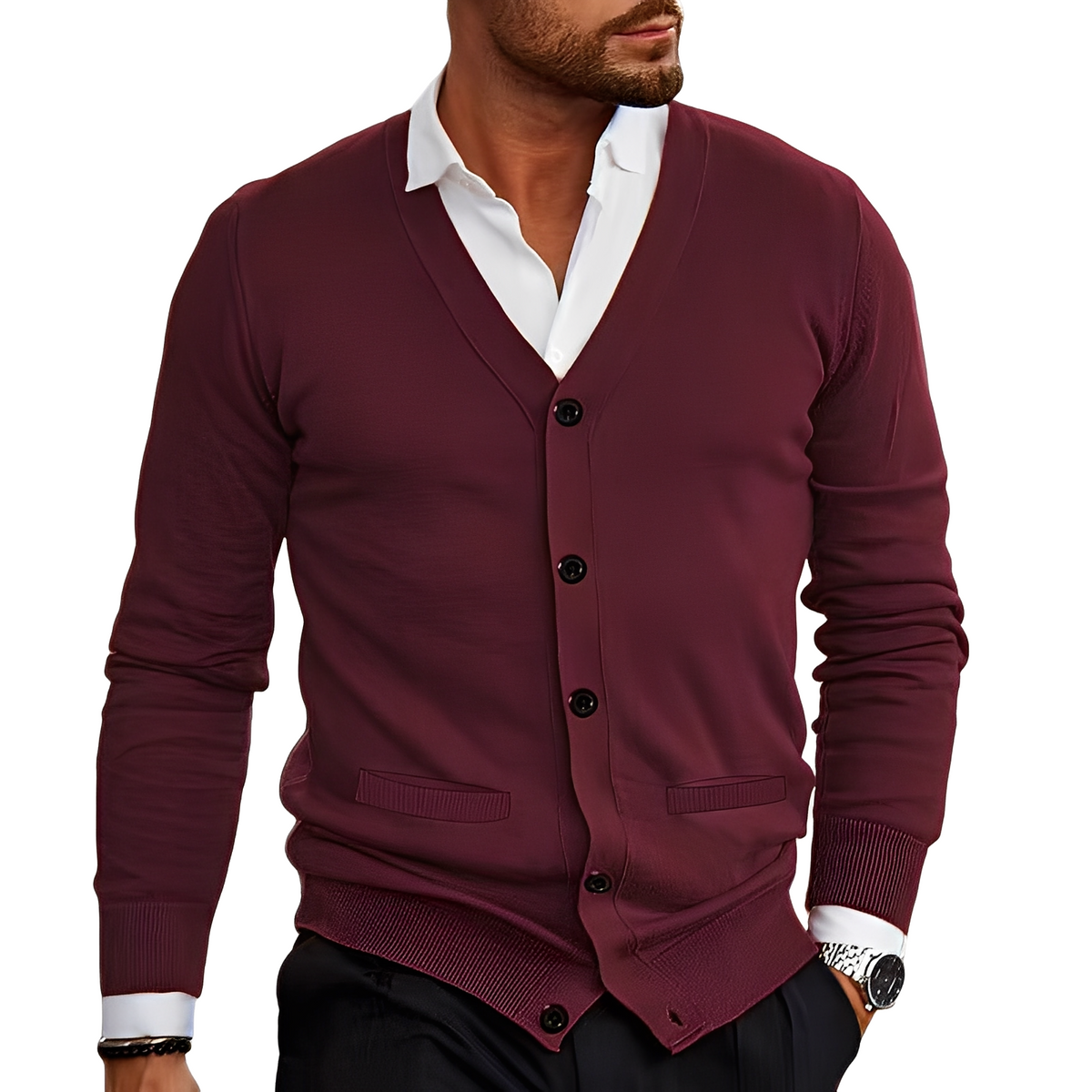 Holden - Chaqueta con botones cómoda y cálida