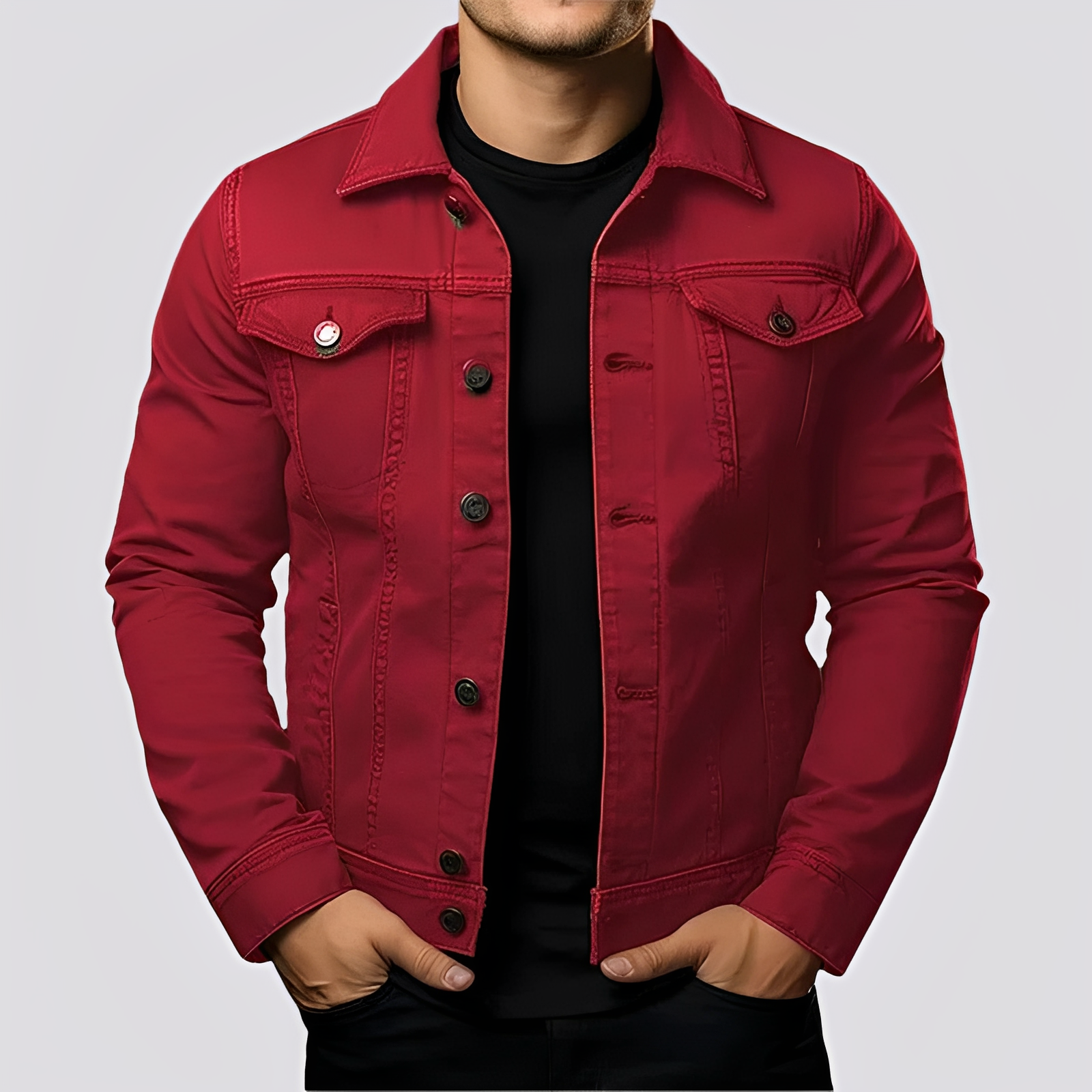 Maxwell - Chaqueta clásica para hombres de material resistente
