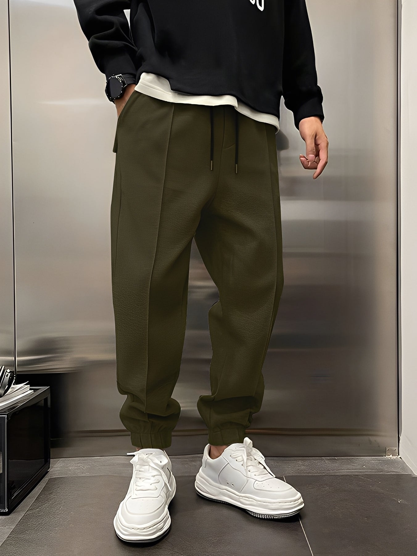 Philip - Pantalón Casual de Corte Amplio para Hombre
