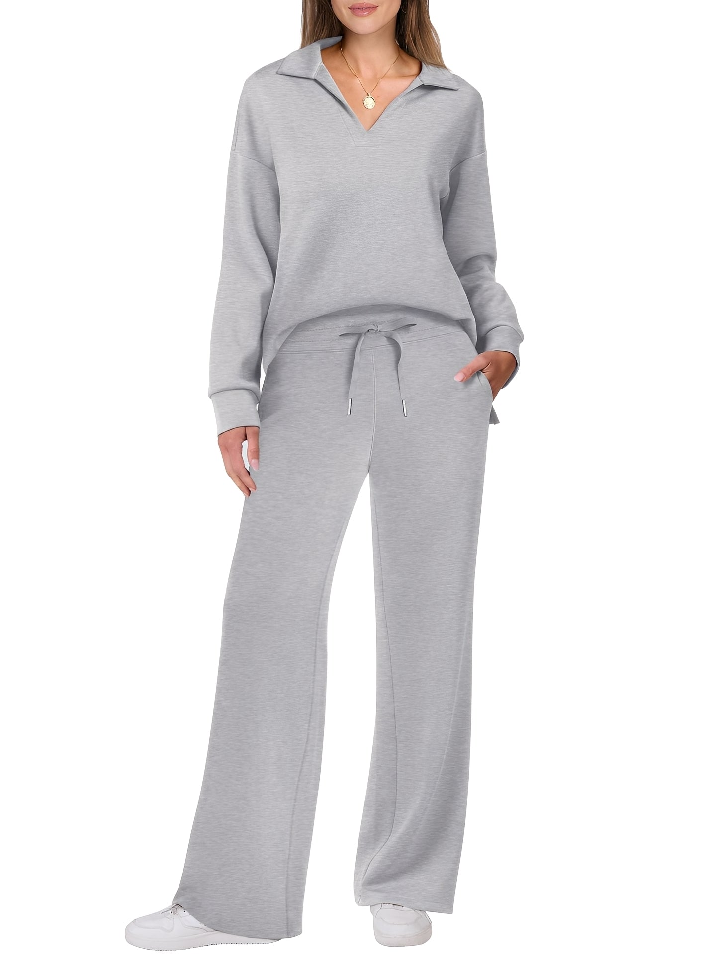 Justina - Conjunto casual de suéter y pantalones para mujeres