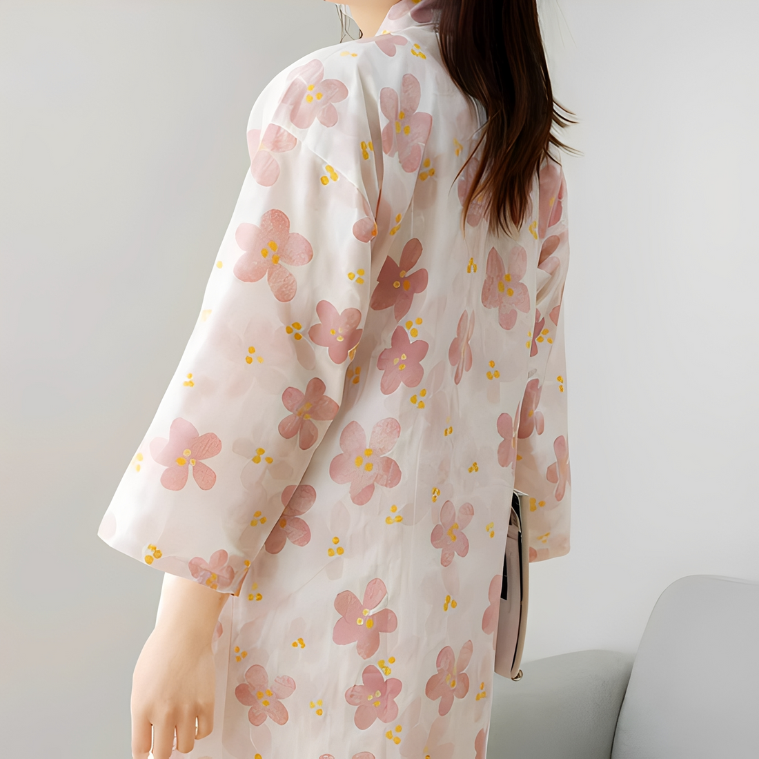 Renalyn - Vestido floral sofisticado para mujer
