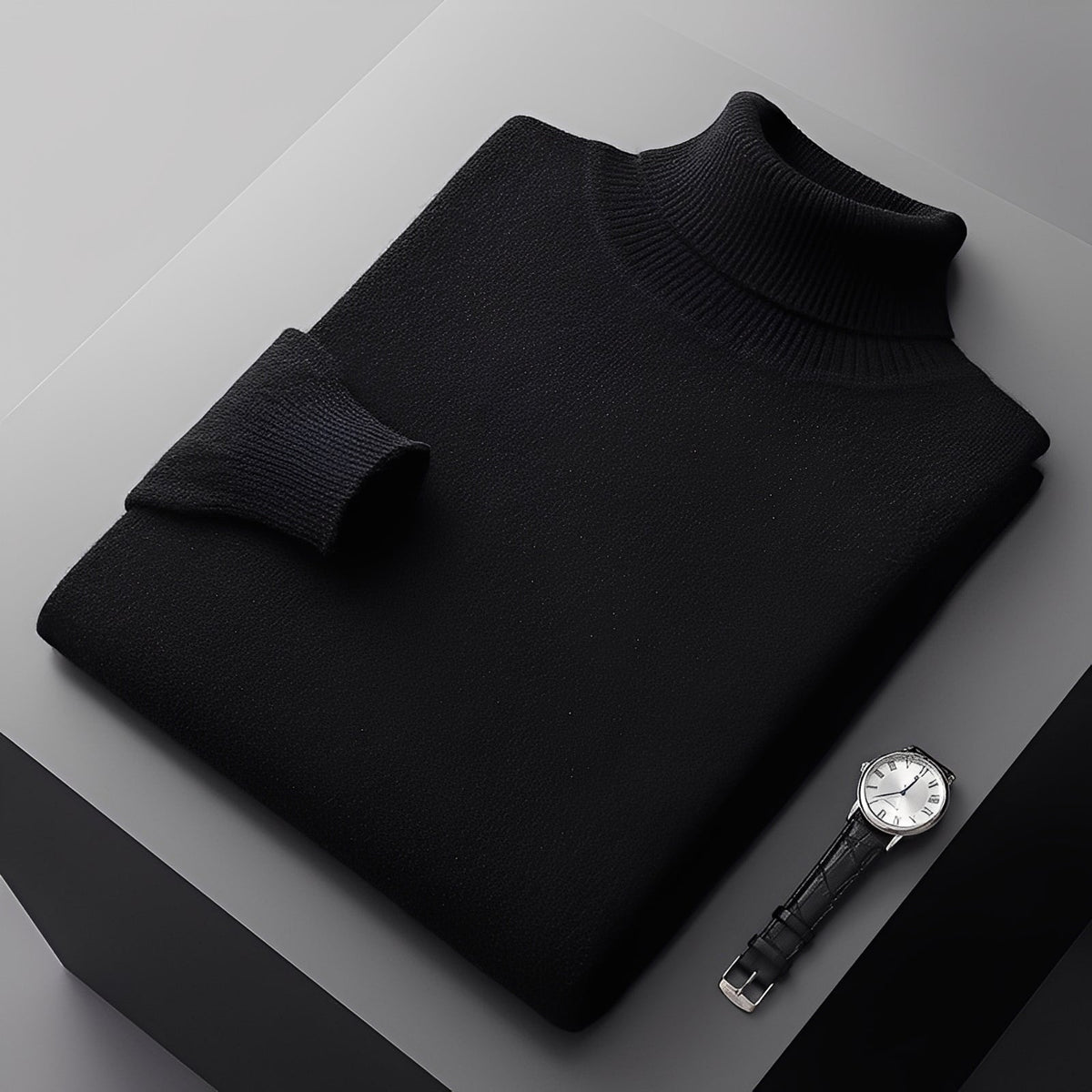 Osborn - Suéter de cuello alto elegante y suave