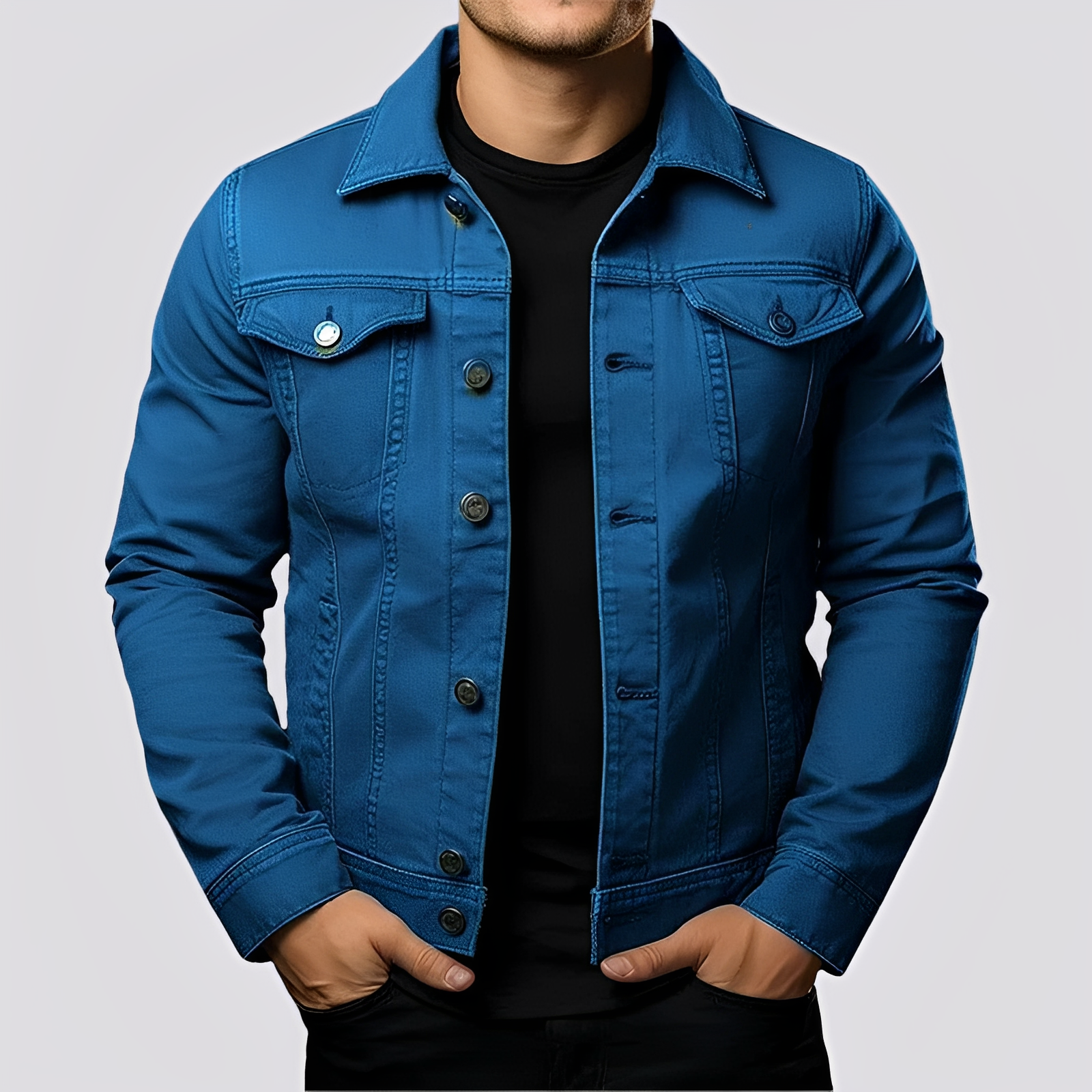 Maxwell - Chaqueta clásica para hombres de material resistente