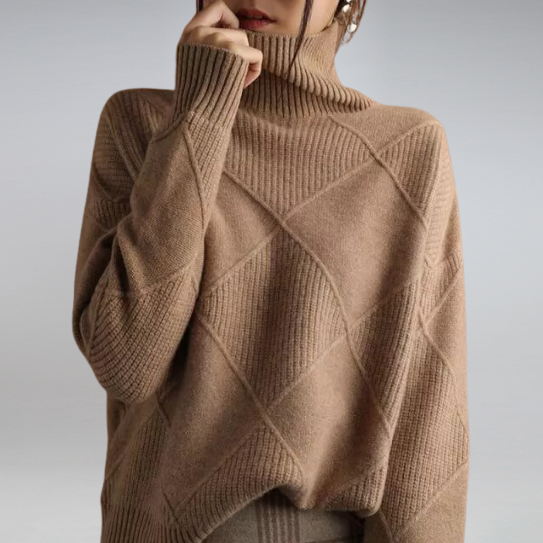 Camille - Suéter de cuello alto para mujeres
