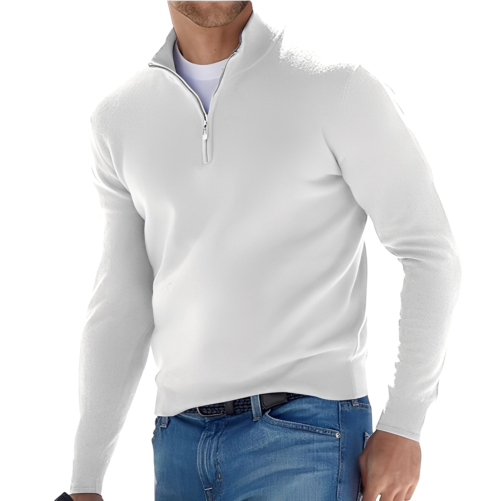Ralph - Suéter cómodo para hombres con cremallera