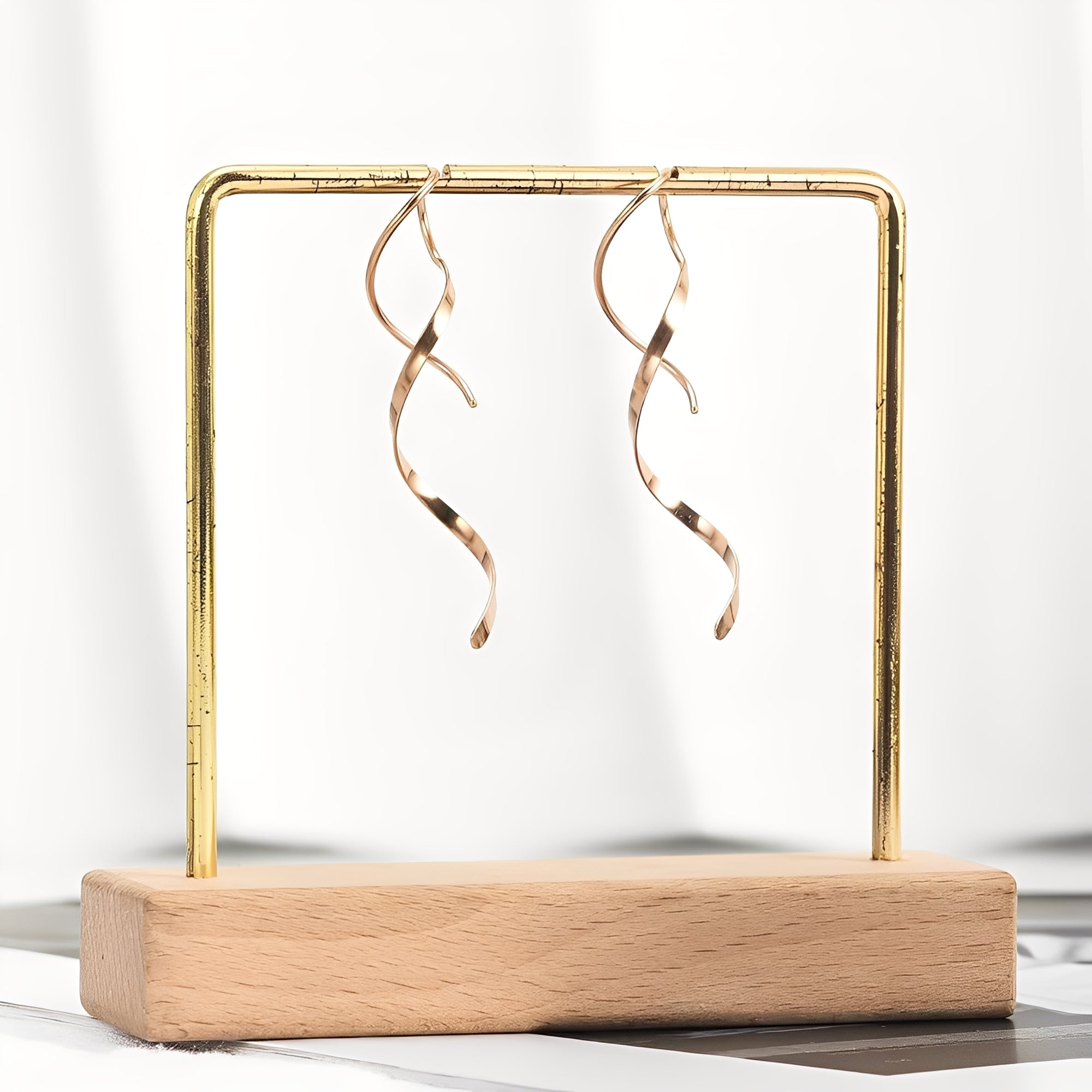Mel – Pendientes espirales de oro