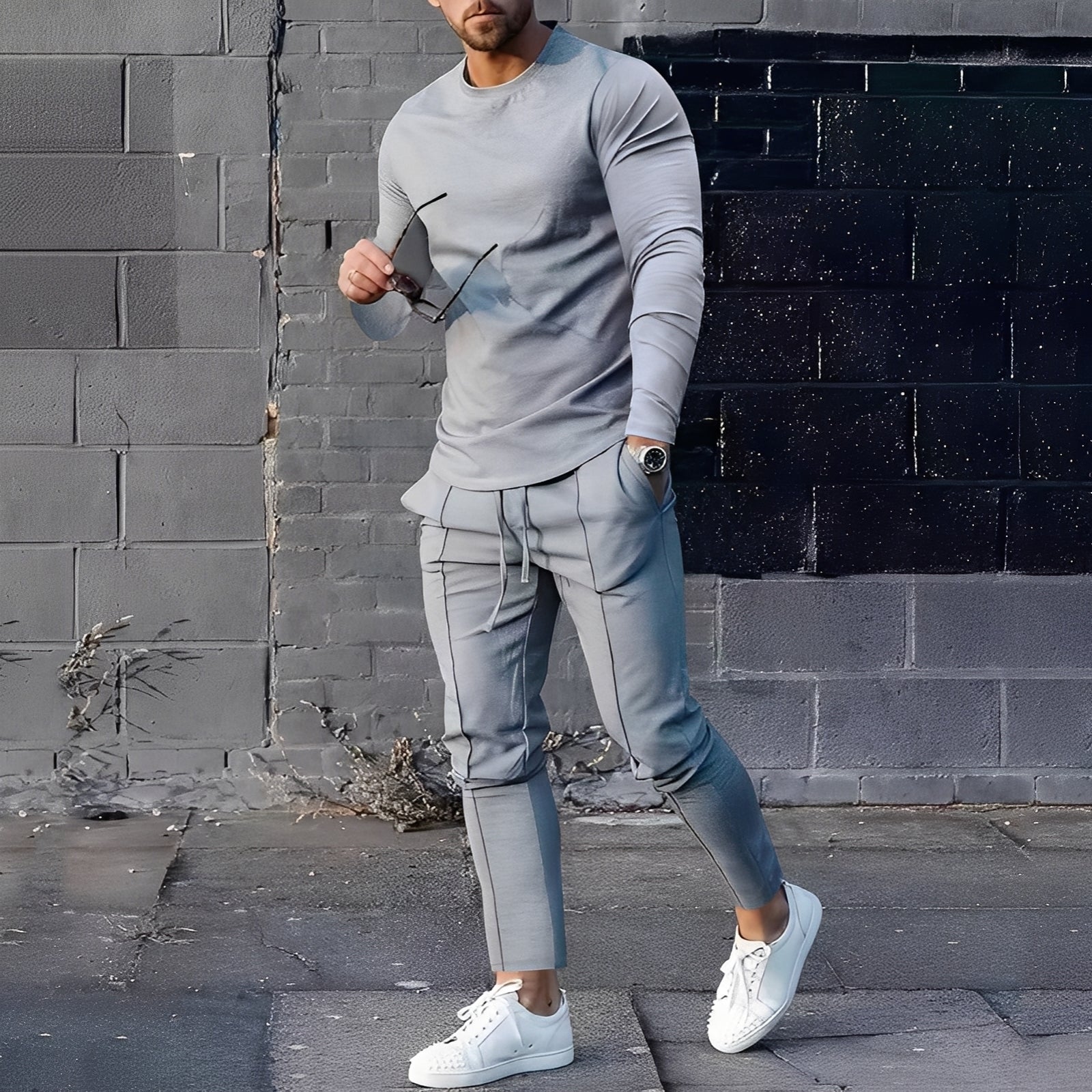 Adelard - Conjunto de hombre compuesto por suéter y pantalones