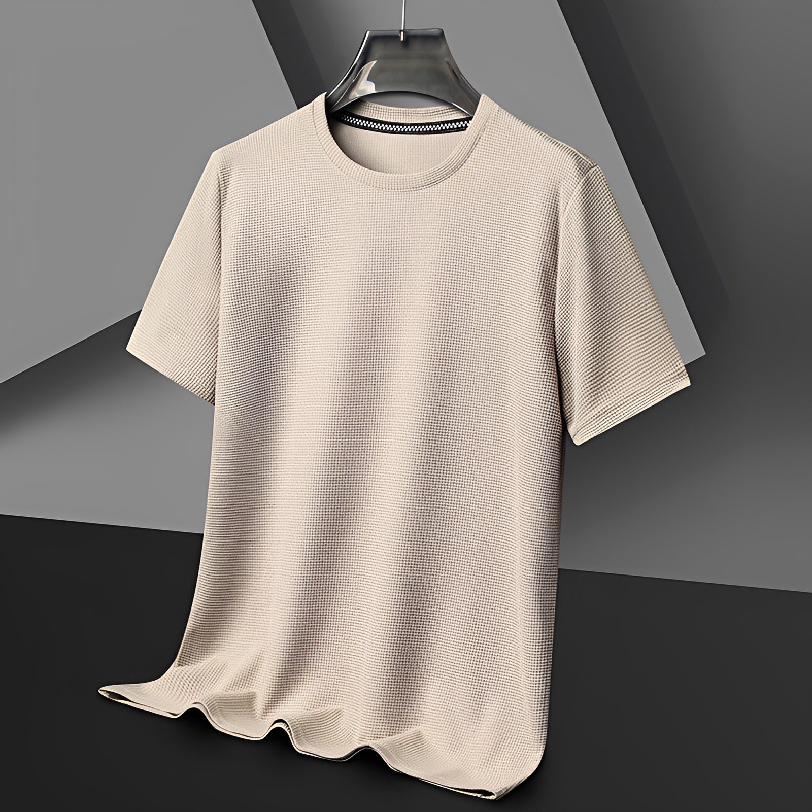 Jed - Camiseta de Waffle Casual