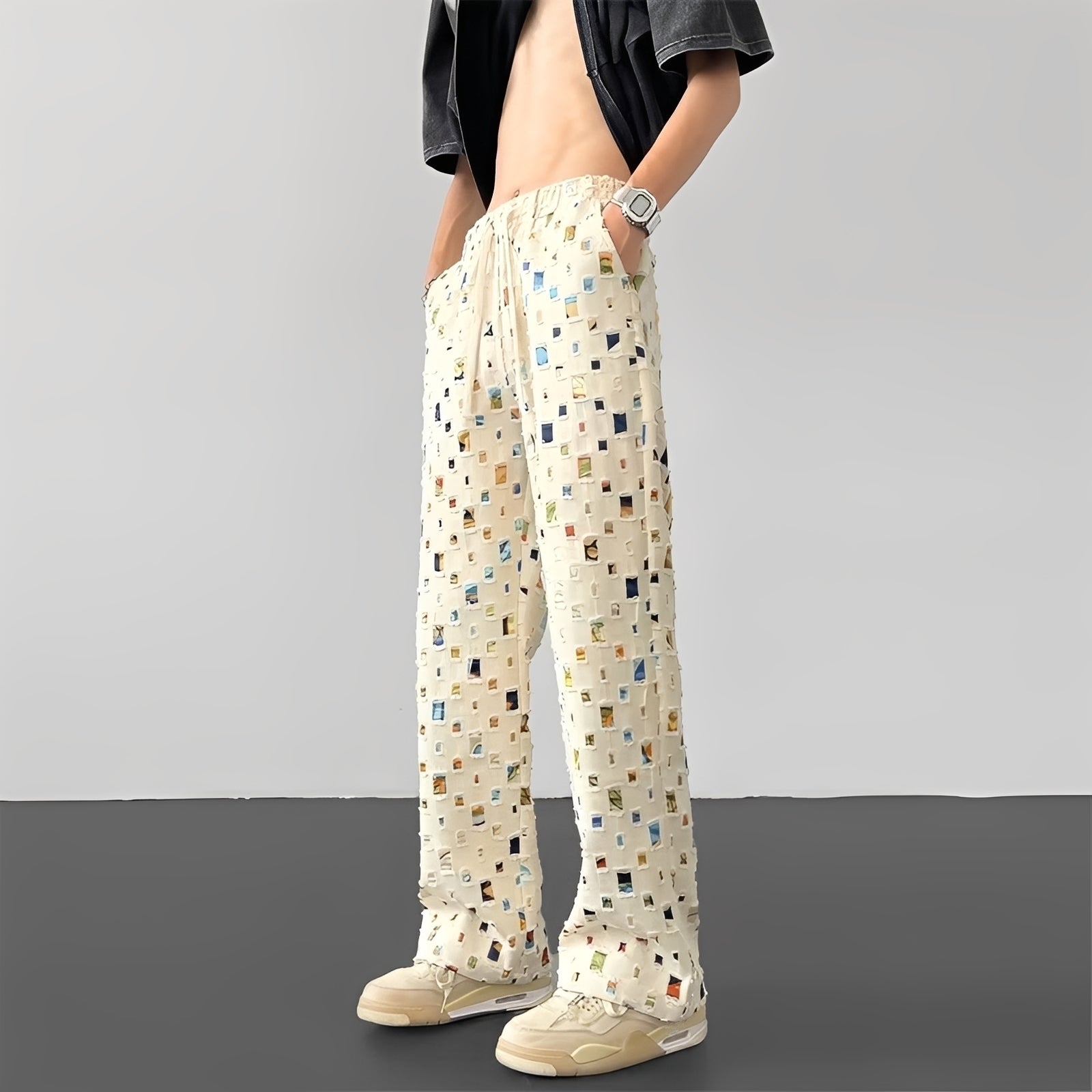 Tyrone - Pantalones de Corte Recto Elegantes