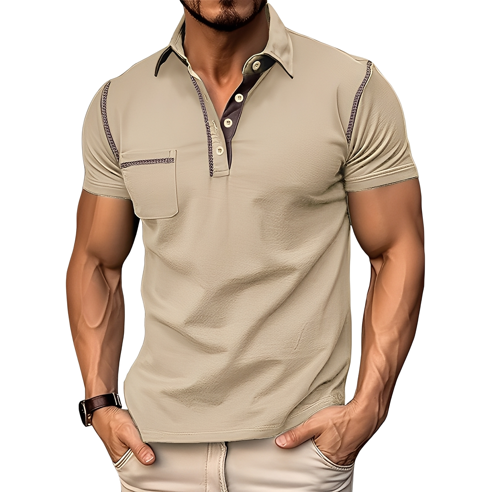 Brandon - Polo sofisticado