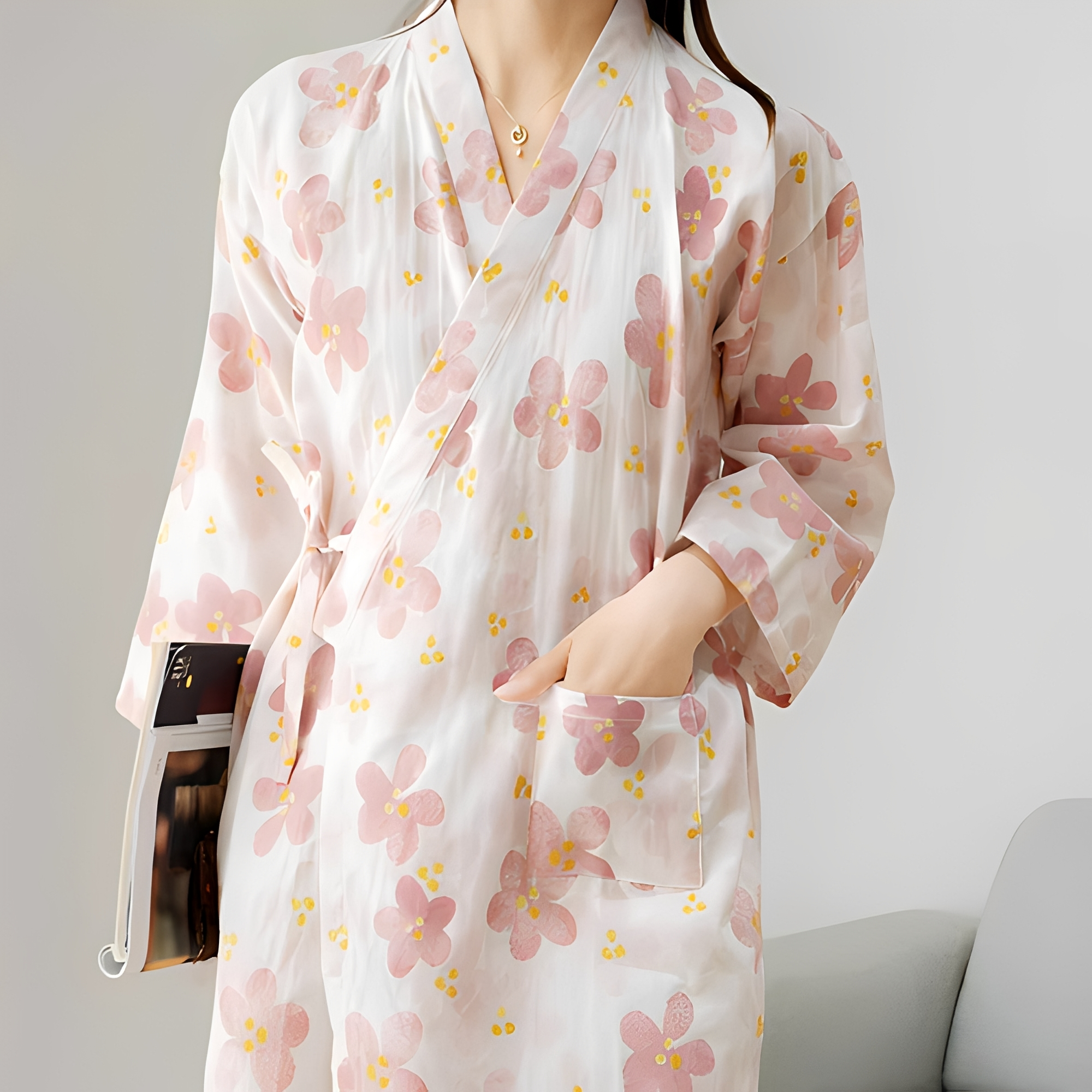 Renalyn - Vestido floral sofisticado para mujer