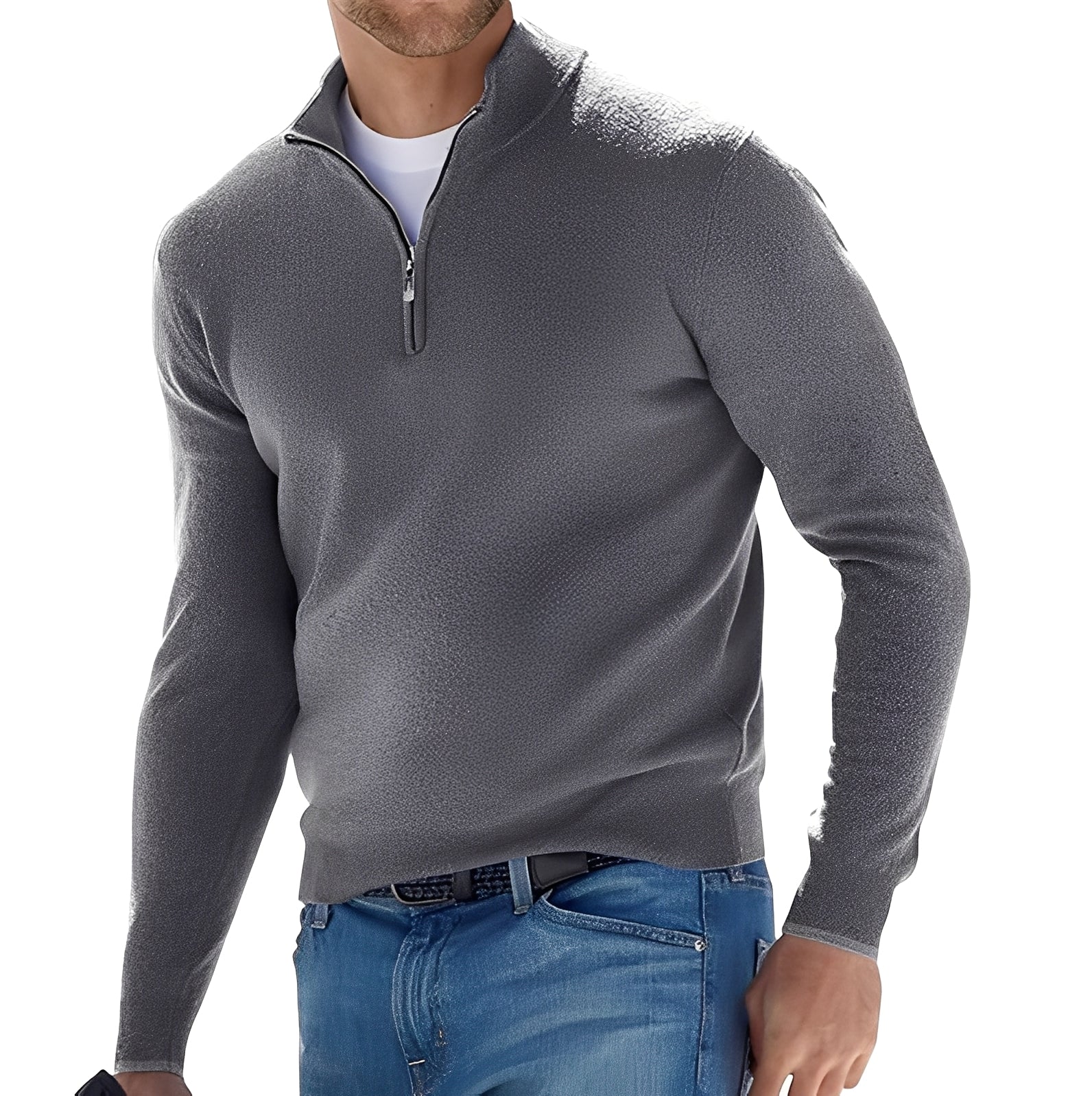 Ralph - Suéter cómodo para hombres con cremallera