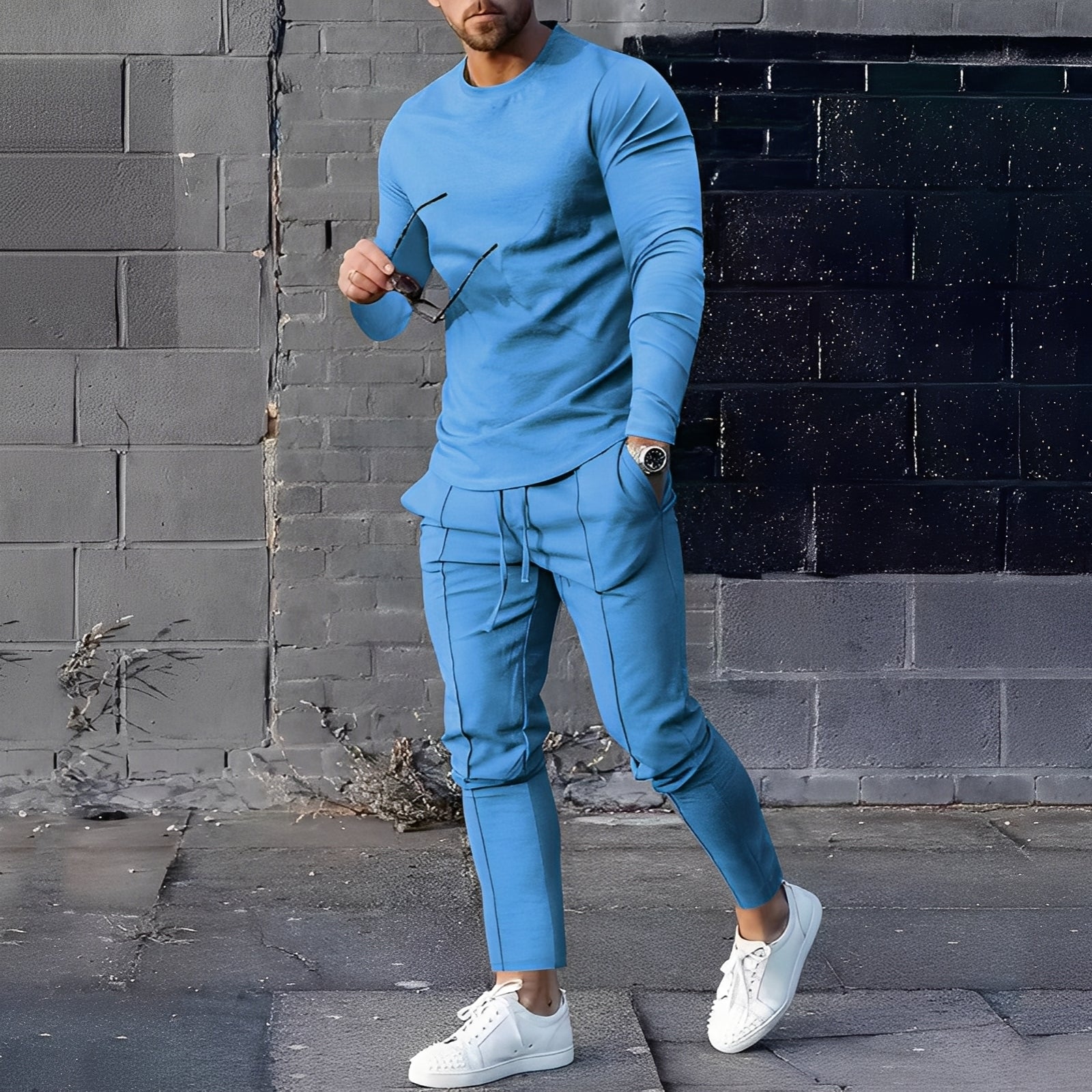 Adelard - Conjunto de hombre compuesto por suéter y pantalones