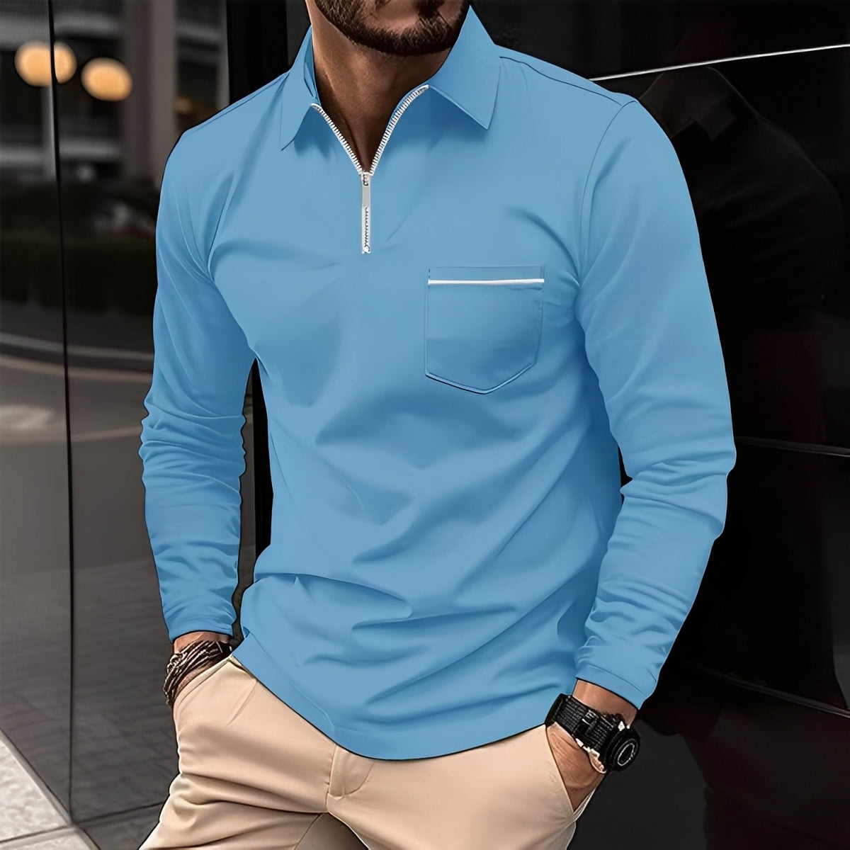 Bernard - Camiseta de manga larga cómoda