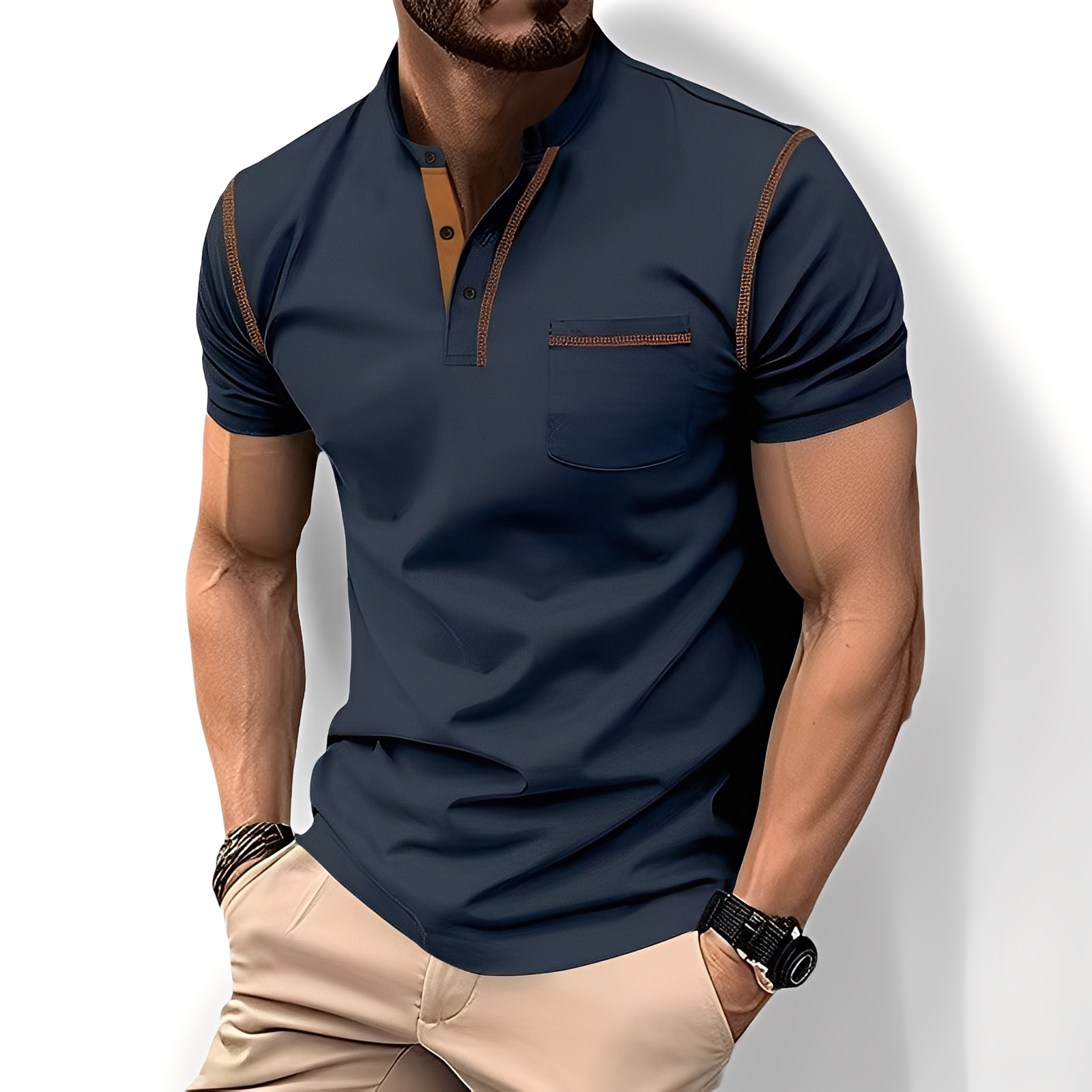 Brandon - Polo sofisticado