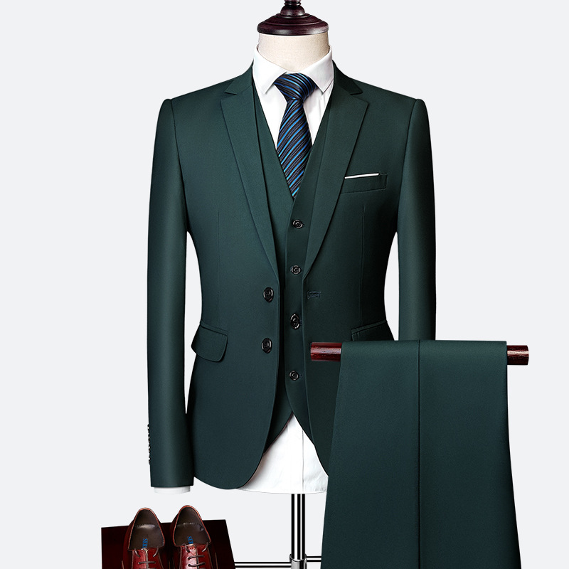 Norman - Moderno conjunto de traje de 3 piezas para hombres