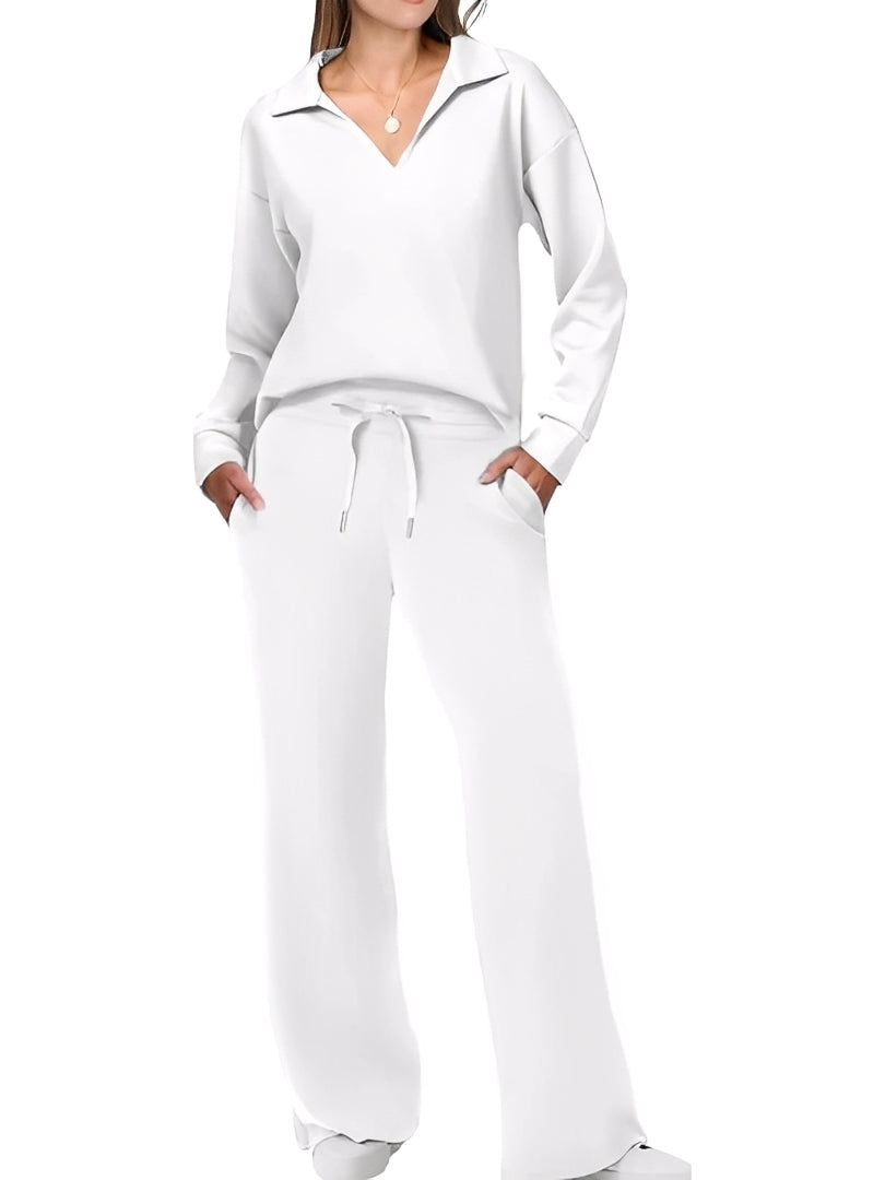 Justina - Conjunto casual de suéter y pantalones para mujeres
