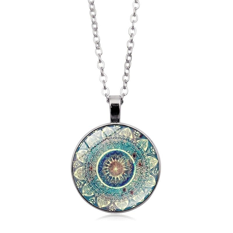 Indira – Collar de armonía de mandala azul