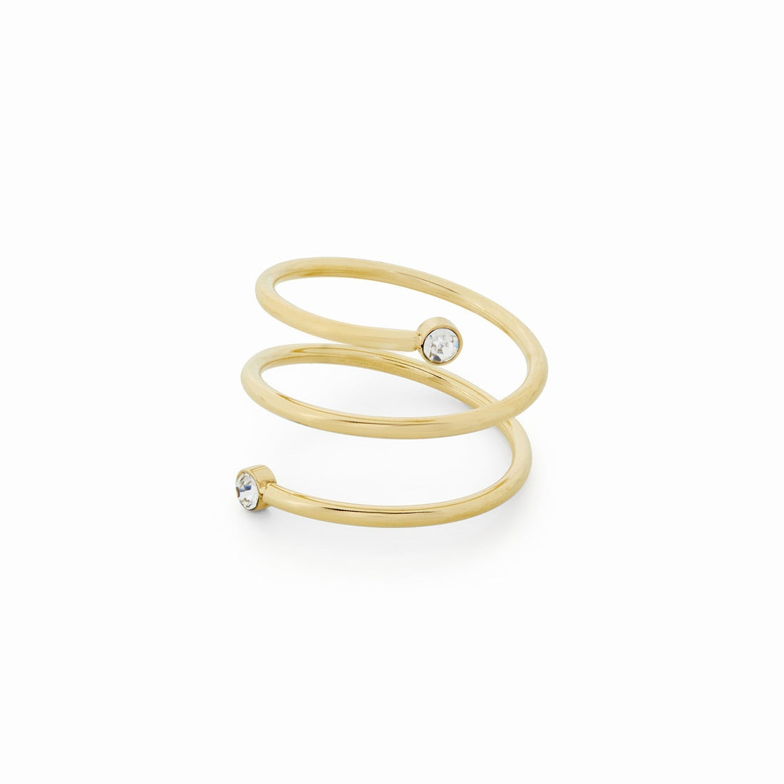 Riza – Anillo espiral con piedra