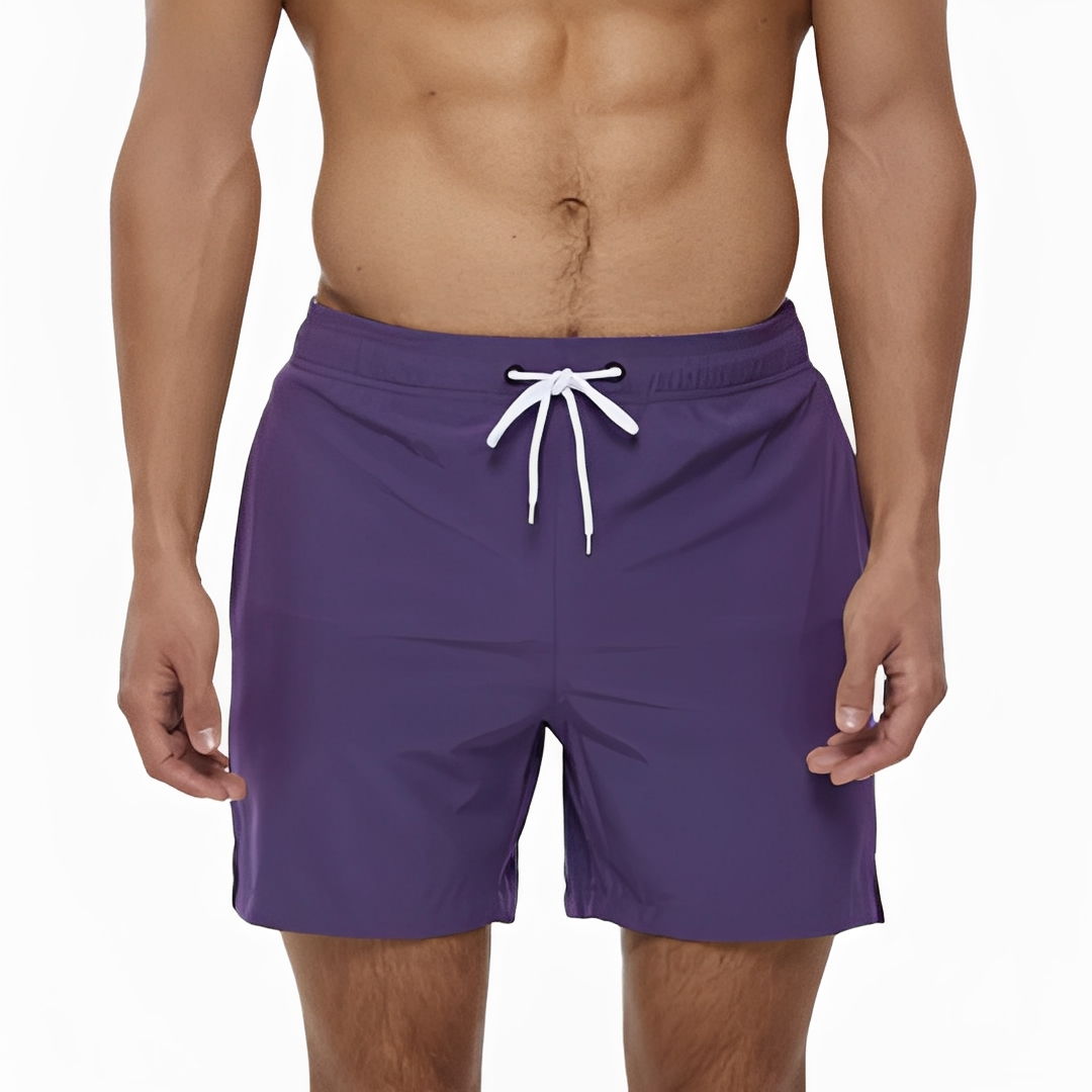 Brenz – Pantalones cortos de natación para hombres – cómodos para días soleados