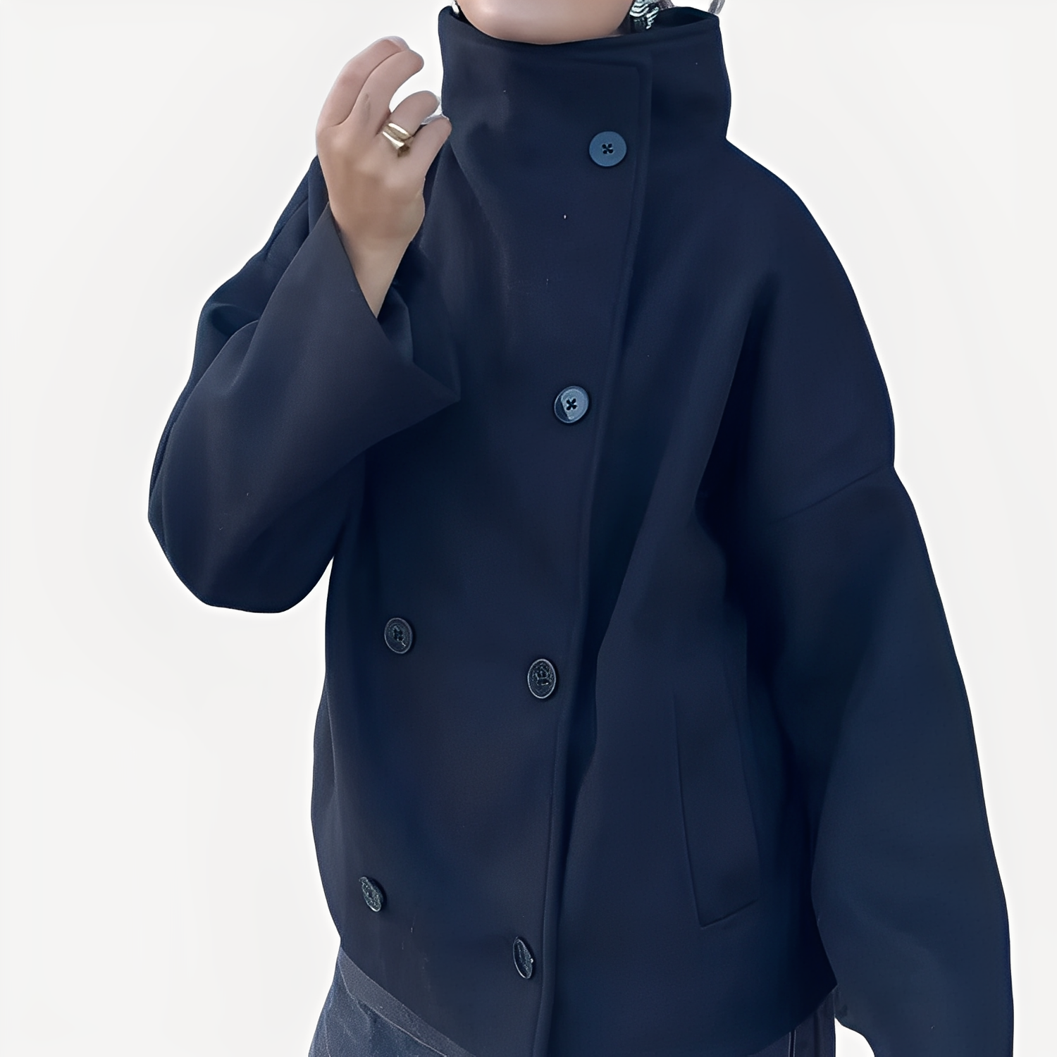 Carolyn - Abrigo elegante para mujeres con cierre único