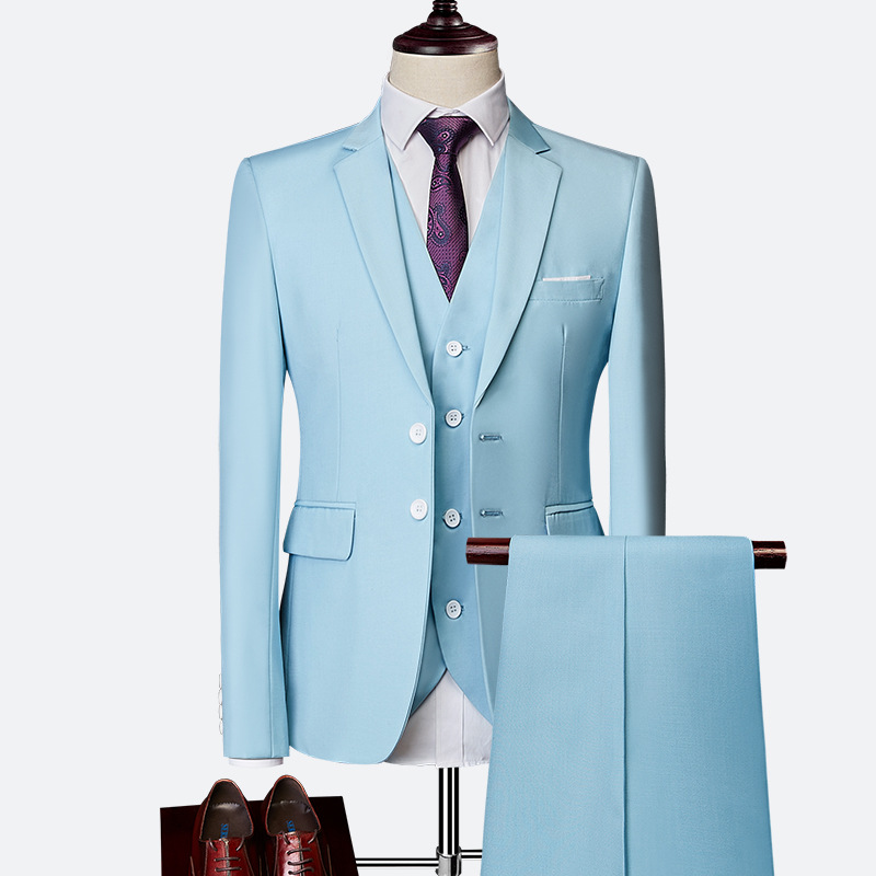 Norman - Moderno conjunto de traje de 3 piezas para hombres