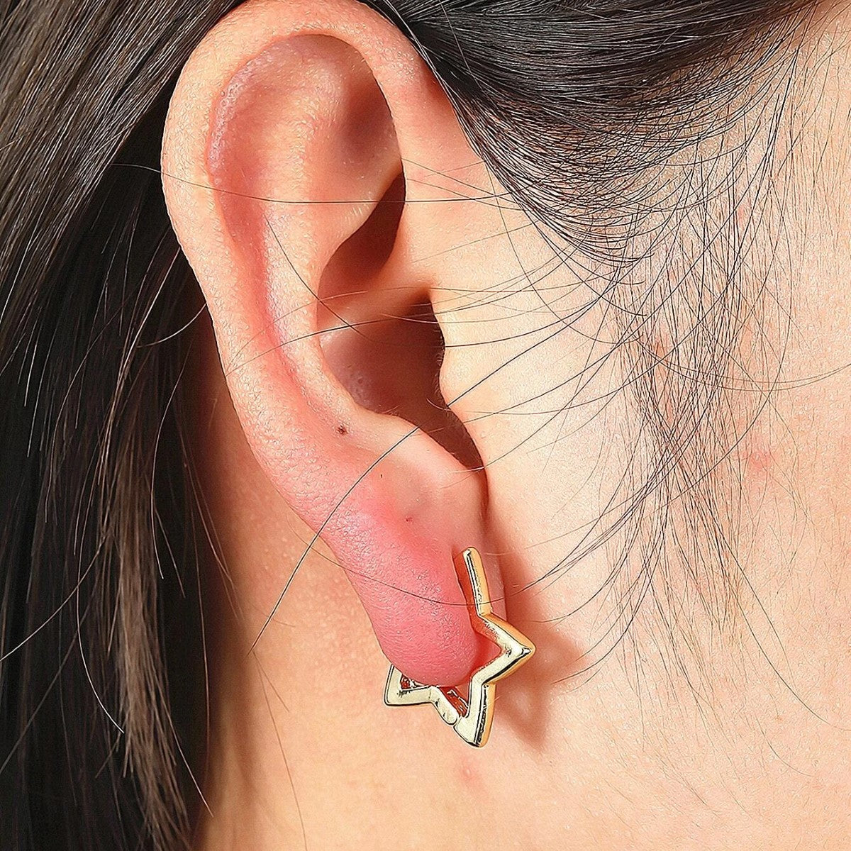 Pendientes Huggie Star - Aros de estrella