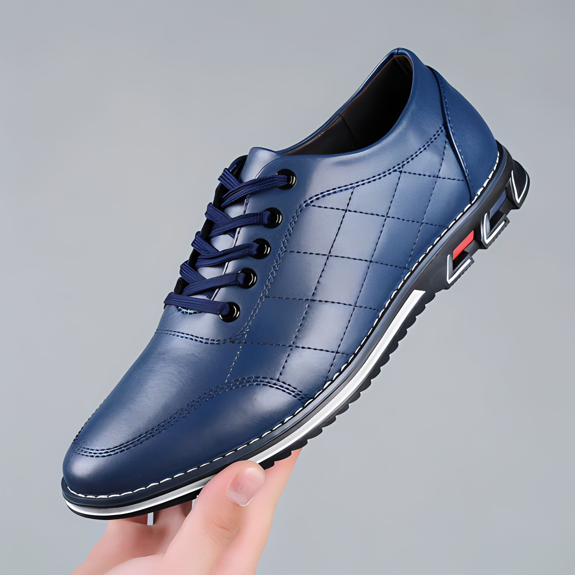 Edvin - Zapatos casuales con cordones de moda para hombre