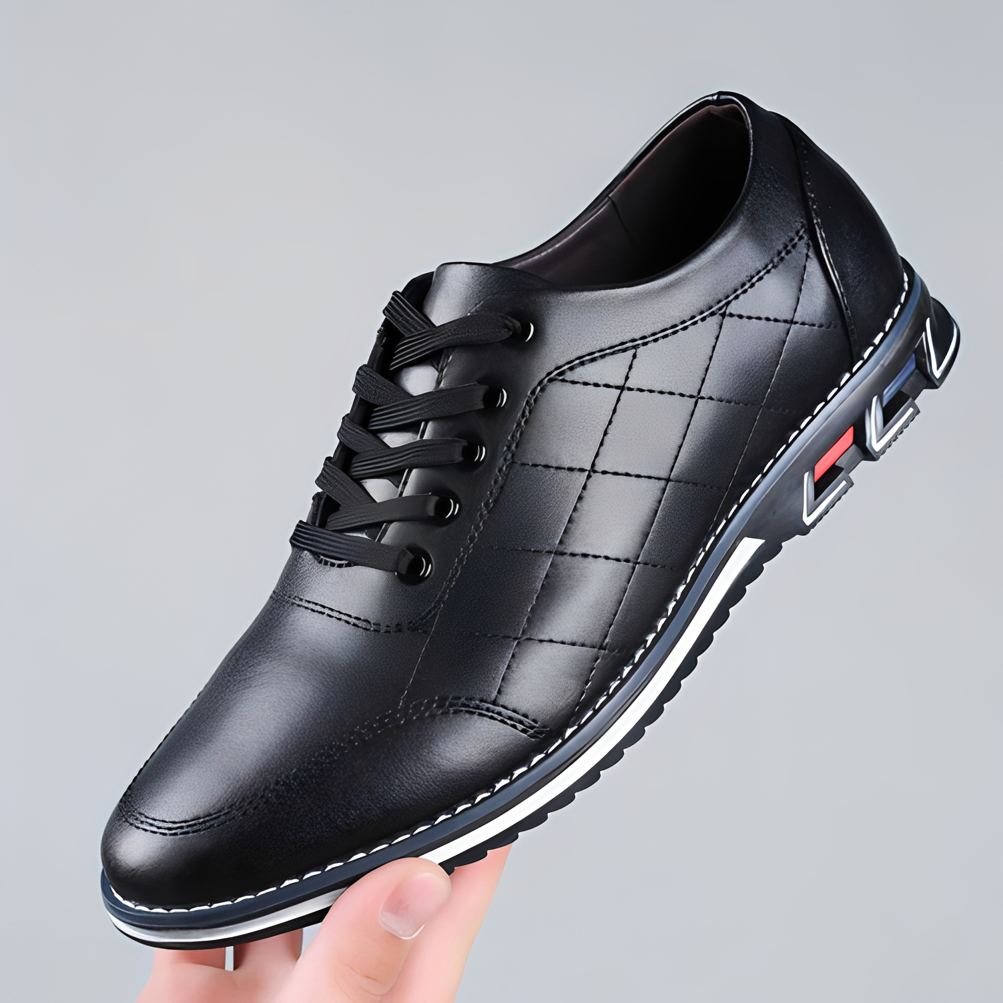 Edvin - Zapatos casuales con cordones de moda para hombre