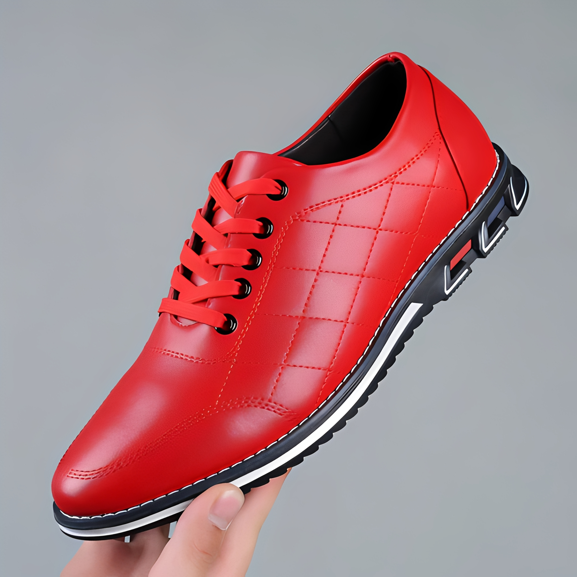 Edvin - Zapatos casuales con cordones de moda para hombre