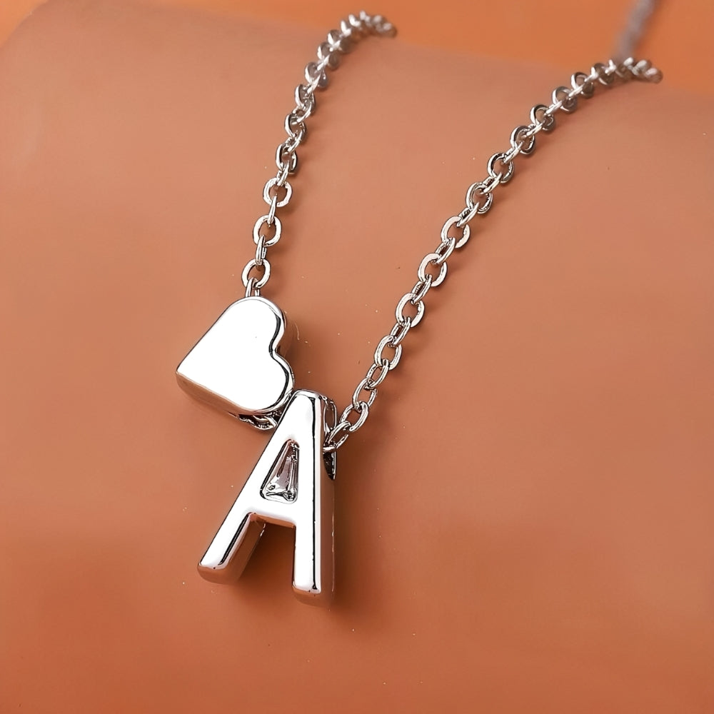 Conjunto de joyas de corazón inicial - conjunto de joyas Initial Love