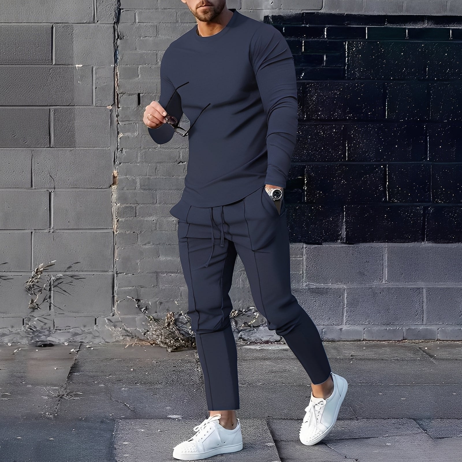 Adelard - Conjunto de hombre compuesto por suéter y pantalones