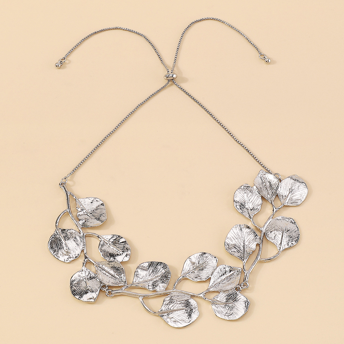 Golden Leaf - Collar de hoja de higuera vintage