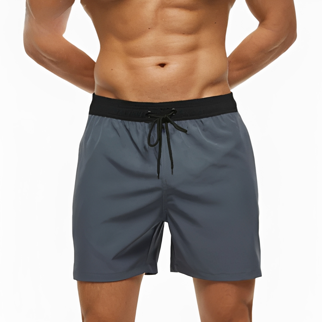 Brenz – Pantalones cortos de natación para hombres – cómodos para días soleados
