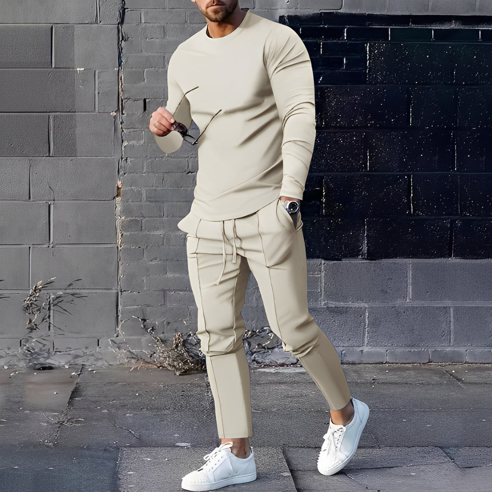 Adelard - Conjunto de hombre compuesto por suéter y pantalones