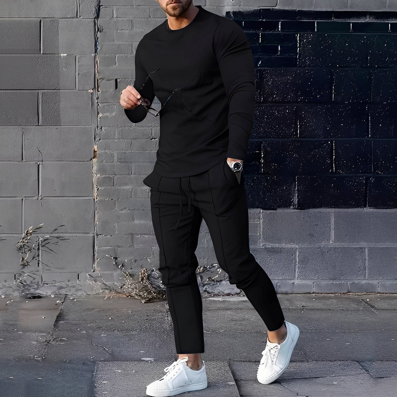 Adelard - Conjunto de hombre compuesto por suéter y pantalones