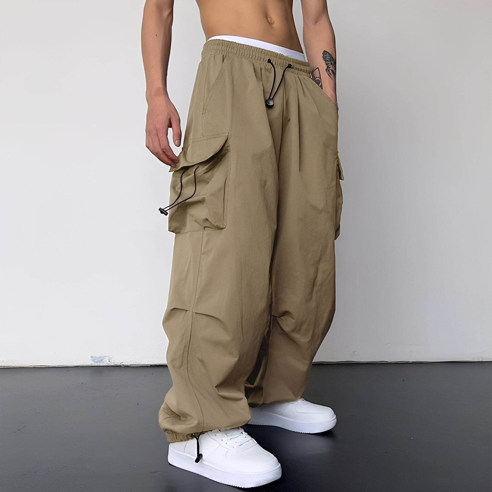 Kaleb - Pantalones cargo baggy de moda para hombres