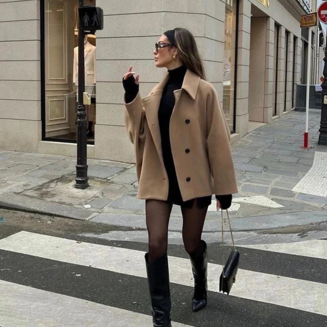 Elena - Abrigo oversize elegante