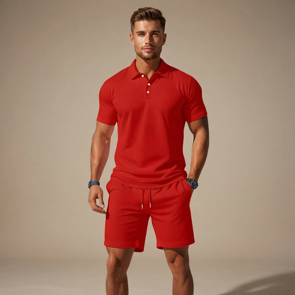 Ollie - Conjunto Casual Cómodo y Transpirable de Pantalones Cortos
