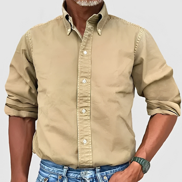 Edmond - Camisa clásica de manga larga para hombre