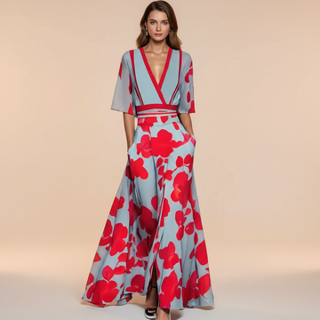 Gianna - Vestido Maxi Estiloso con Cuello en V