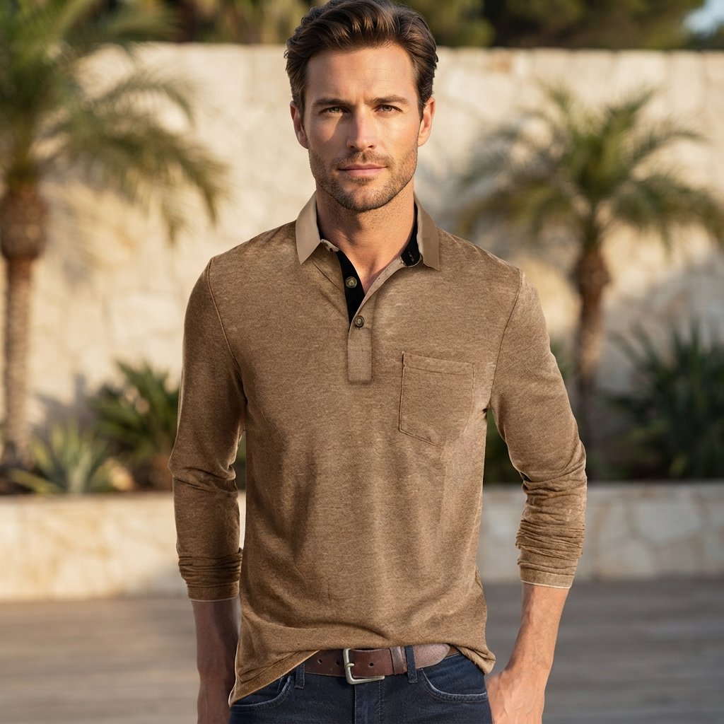 Randolf - Polo Casual con Bolsillo