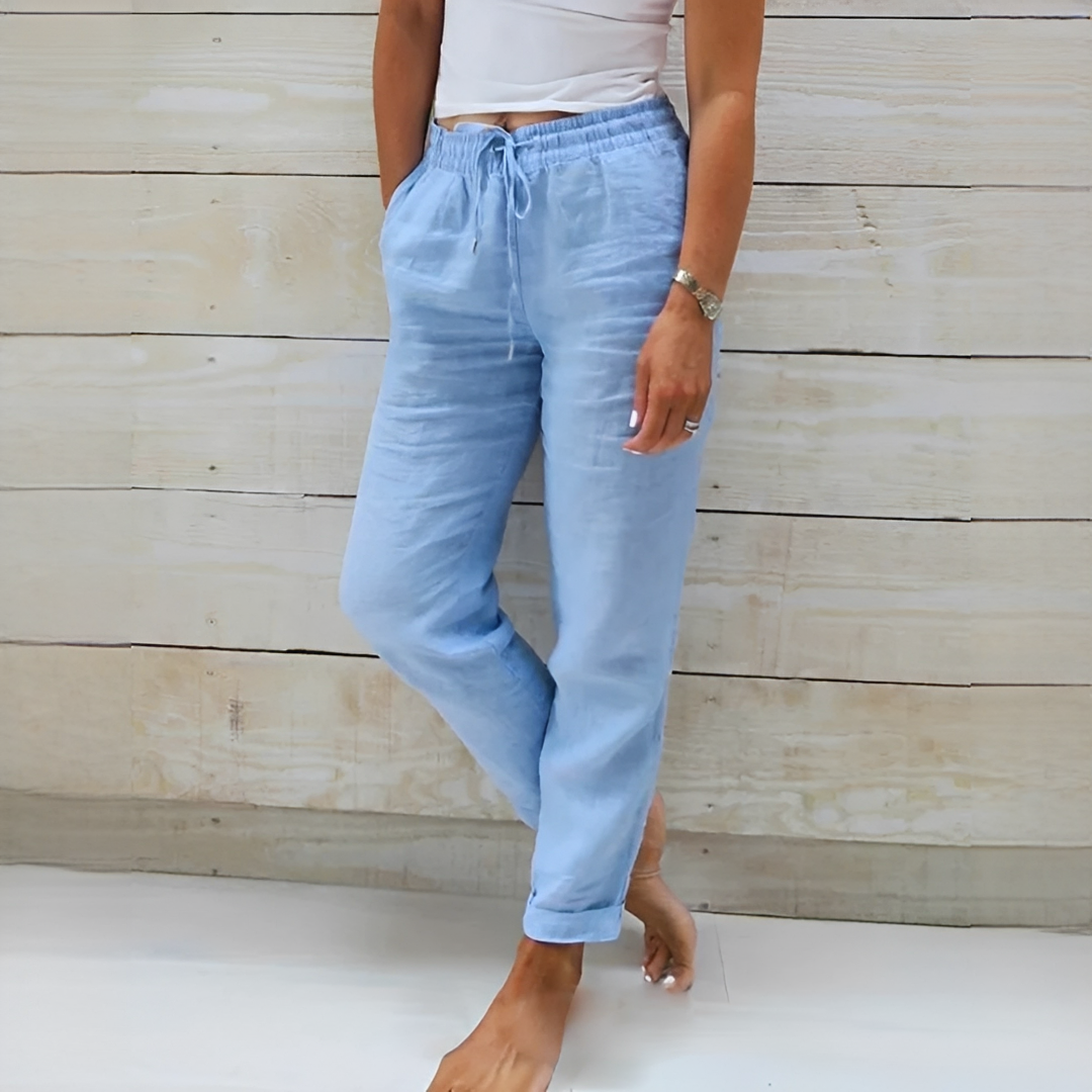 Susan - Pantalones de Corte Relajado Casual