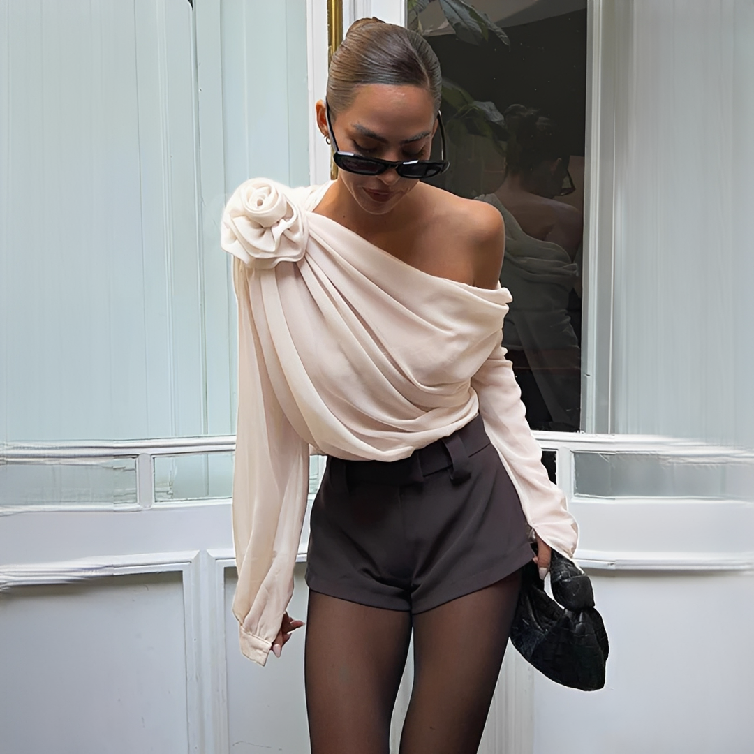 Ellise - Blusa asimétrica estilosa