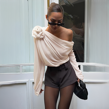 Ellise - Blusa asimétrica estilosa