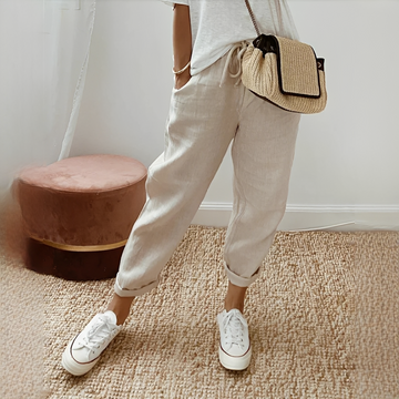 Whitney - Pantalones Casuales con Cintura Elástica