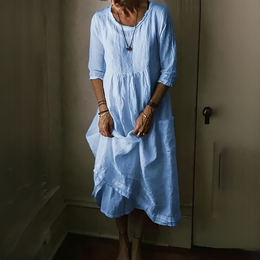 Aimee - Cómodo Vestido Plisado